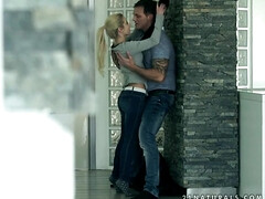 美女, 自家製, ジーンズ, ガリガリ