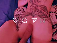 Любители, Анальный секс, Минет, Парочка, Кончили внутрь, Наездница, Тату, Молоденькие