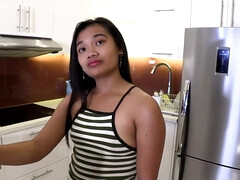 Aziatisch, Grote lul, Pijpbeurt, Bruinharig, Interraciaal, Ondergoed