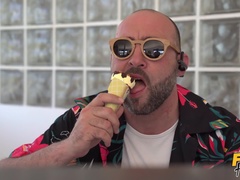 Kont, Grote lul, Blond, Auto, Sperma, Europees, Likken, Natuurlijke tieten