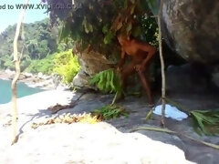 Naked And Afraid Porn - Paty Bumbum & Alex Lima Wild Island Sex in Brazil