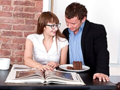 アナル, デカチン, フェラチオ, 茶髪の, バック, 自然山雀, 小柄, オッパイの