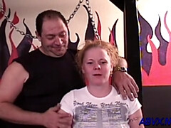 Enthousiasteling, Zwart, Zwart, Fetisj, Roodharige vrouw, Tiener, Tieten likken