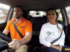 Fake Driving School - Big-Bosomed Gym Bunny Squats On One-Eyed Snake 1 - Max Deeds