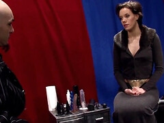 美女, 茶髪の, フェティッシュ, グローブ, 下着, 淫乱熟女, オマンコ, ストッキング