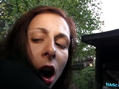 Amateur, Mamada, Estilo perrito, Europeo, Tetas naturales, Al aire libre, Realidad, Pelirrojo