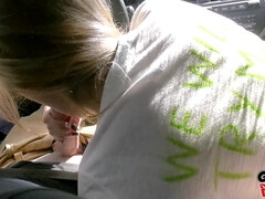 Amateur, Americano, Tetas grandes, Mamada, Corridas, Cuadrupleta, Perforación, Nalgadas