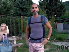 HUNT4K. Tourist in exchange for money permits homeowner