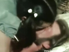 Retro MILF Threesome: Big Cock Anal Bang & Cumshot Facial