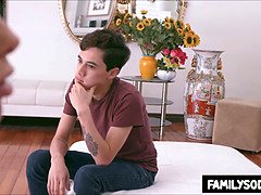 Arsch, Schönheit, Blondine, Vollbusig, Milf, Mutti, Stiefmutter, Flotter dreier