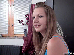 DOUBLEVIEWCASTING.COM - MARKETA GETS LAID WITH A guy (POV VIEW)