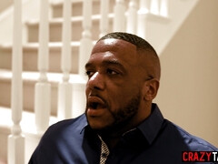 お尻, デカチン, フェラチオ, 彼氏, チン, 黒人, シーメール, フェラする