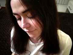 Leie, Vollbusig, Hundestellung, Natürlichen titten, Muschi, Eng, Titten, Nass