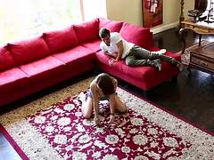 gorgeous blue-eyed babe carmen callway blowjobs and fucks all over the place