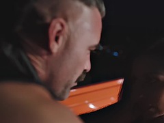 フェラチオ, 茶髪の, イく瞬間, 顔射, なめる, アウトドア, オッパイの