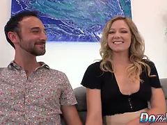 River Lynn's hubby can't believe his massive BBC is so ginormous!