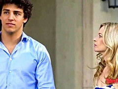 Amazing blonde mature and teen poolboy 2020