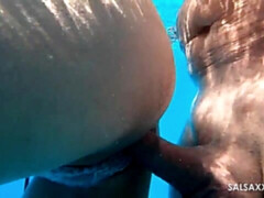 Big tits babe Salsa XXX enjoying wet fucking in the pool