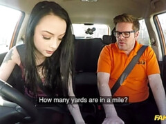 Hard sex and creampie on 2nd lesson