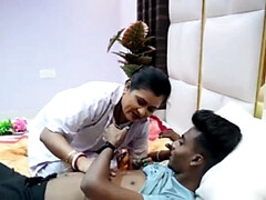 医者, グループ, ハードコア, インド人, キス, 乳首, オマンコ, 三人