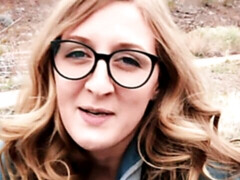 Blondine, Blasen, Spermaladung, Brille, Handjob, Im freien, Pov, Jungendliche (18+)