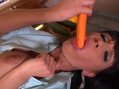 Culo, Tetona, Tacones, Cocina, Masturbación, Orgasmo, Perforación, Tetas