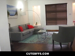 デカ尻, デカパイ, ブロンド, フェラチオ, ラティーナ, オーガズム, 小柄, ガリガリ