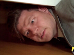 お尻, 茶髪の, チェコ, 顔射, ヒール, 三人, オッパイの, おもちゃ