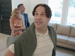 Tetas grandes, Rubia, Mamada, Engañando, Ama de casa, Cocina, Montar, Esposa