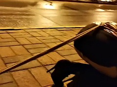 Enthousiasteling, Aziatisch, Bondage discipline sadomasochisme, Gebondenheid, Chinees, Fetisj, Buiten, Speelgoed