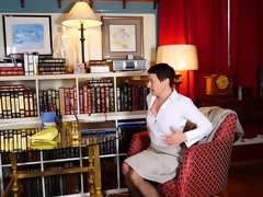 American naughty housewife playing with herself