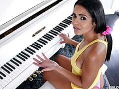 Bikini, Schwarz, Blasen, Braunhaarige, Latina, Pool, Pov, Jungendliche (18+)