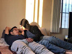 素人, デカチン, フェラチオ, カップル, ゲイ, 手コキする, オナニー, メキシコ人