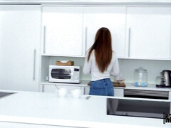 お尻, 美女, デカチン, ハードコア, オマンコ, ティーン, 三人, オッパイの