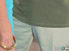 素人, デカパイ, ブロンド, フェラチオ, イく瞬間, Hd, 熟年, 淫乱熟女