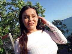 Arsch, Blasen, Spermaladung, Latina, Im freien, Piercing, Öffentlich, Russisch