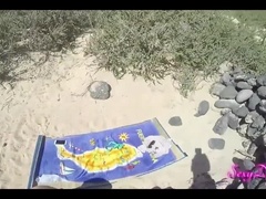 Beach Doggystyle POV with a BBW - Big Booty Clapping in Public Sex