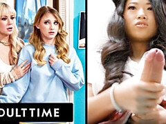 アジア人, フェラチオ, 捕まる, フェティッシュ, フタナリ, 開帳, 小柄, 現実