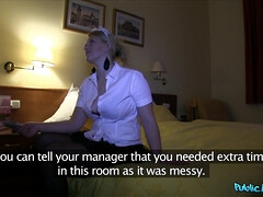 Hotel Maid Gets The Tip Of Stranger's Cock In Her Pussy 1 - Anna Hore