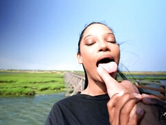 Glamour ebony teen seductress memorable xxx scene