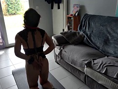 Sucer une bite, Bondage, Tir de sperme, Faciale, Français, Bâillonner, Jouets, Vibromasseur