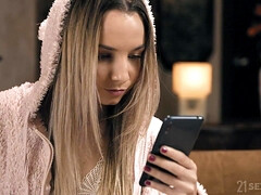 デカパイ, ブロンド, 指いじり, レズビアン, オナニー, オッパイの