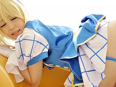 Enthousiasteling, Aziatisch, Blond, Pijpbeurt, Japaans