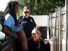 Artist is caught and into drilling perverted milf cops