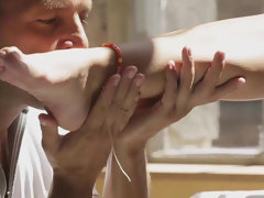 ブロンド, フェラチオ, 彼女, ティーン