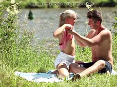 small tit blonde cayla lions loves outdoor sex