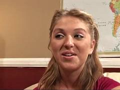 The Naughty Blonde Teen Wants to Bang Her Teacher and Ended with a Trashed Pussy