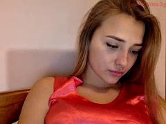 Amateur, Chica, Rubia, Solo, Adolescente, Tetas, Camara web