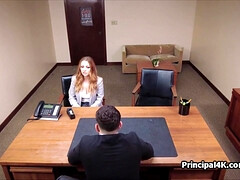 Moaning on principals big knob