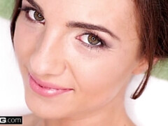 茶髪の, チェコ, ヨーロピアン, なめる, 乳首, 小柄, ピアス, オマンコ